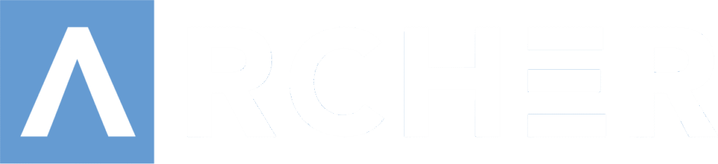 LOGO ARCHER BLUE - WHITE